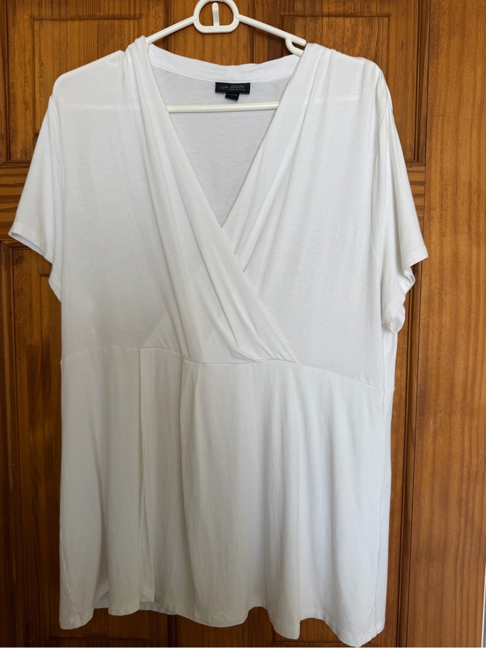 J. Jill Wearever Collection White Wrap -Style Top - Picture 3 of 10